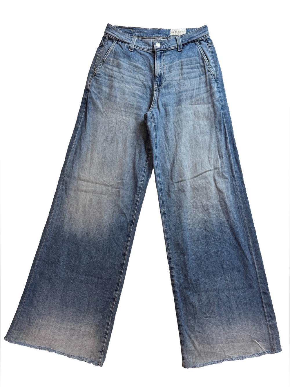 AG Jeans Stella low slung palazzo wide leg in Abyss Size 25 Adriana Goldschmied - Picture 7 of 14